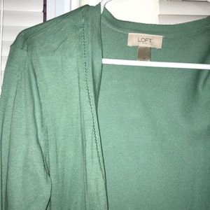 Loft Light Green Cardigan